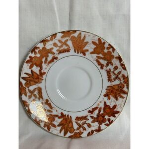 Japanese Meiji‎ Period (1868-1912) Plate - Hand Painted Gold Accent Birds Floral